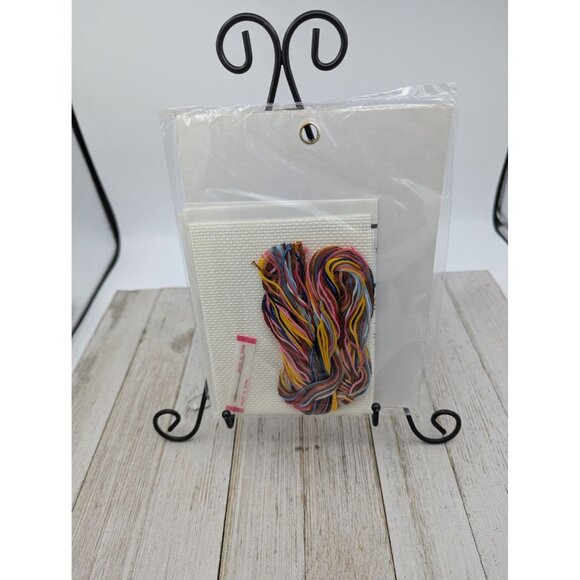 Bucilla Counted Cross-Stitch Kit "Wash Your Hands" 5"x7" Gallery Stitches Bear - Picture 7 of 7